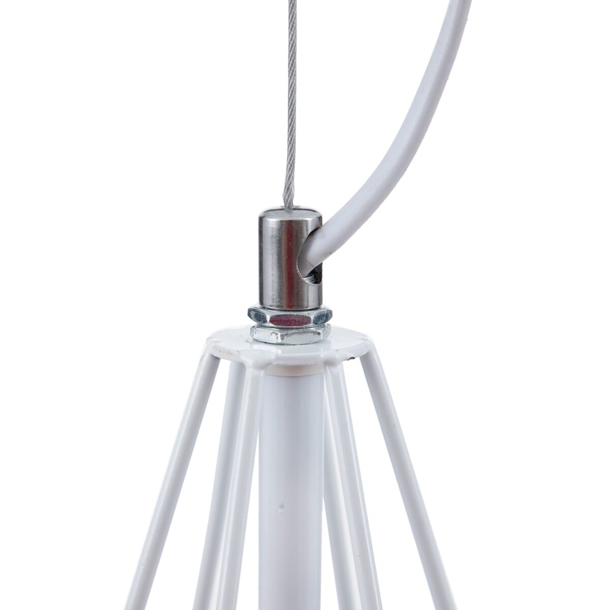 Candeeiro de teto Metal 26 x 26 x 46 cm Branco